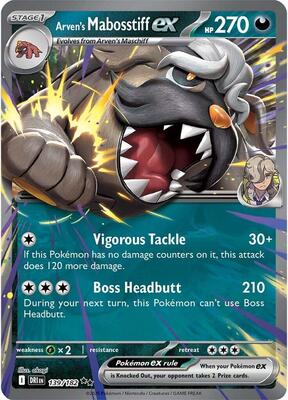 Arven's Mabosstiff ex - 139/182 [Holofoil]