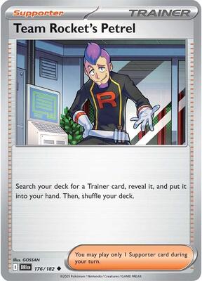 Team Rocket's Petrel - 176/182 [Reverse Holofoil]